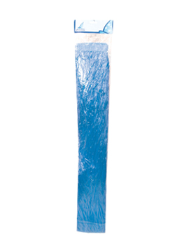 Falda hawaiana azul de 80 cm de largo