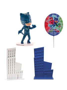 Kit para decorar tartas de Gatuno de PJ Masks 4 piezas