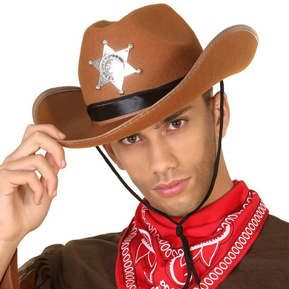 Sombrero Sheriff Marrón