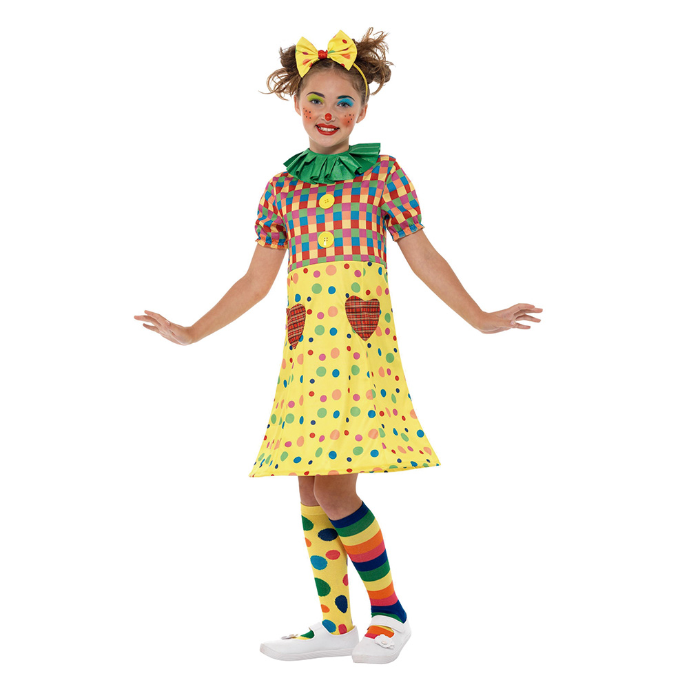 Disfraz Niña Payasa Multicolor Infantil