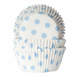 Cápsulas Cupcakes Baby Blue Polka dot 50 ud