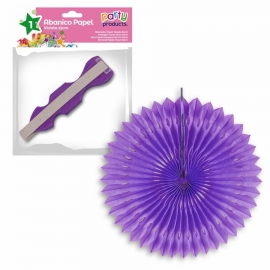 Abanico violeta 25cm