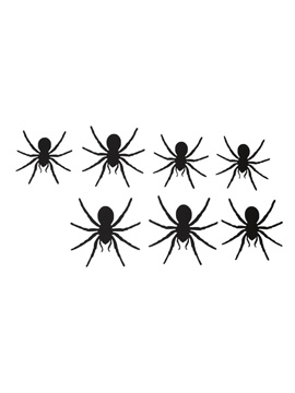 Arañas de Cartón 12,5 cm 12 ud