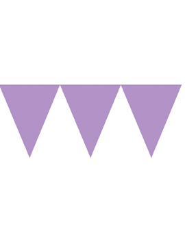 Banderín de Papel Violeta 4,5 metros