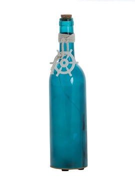 Botella Decorativa Luminosa Marítima