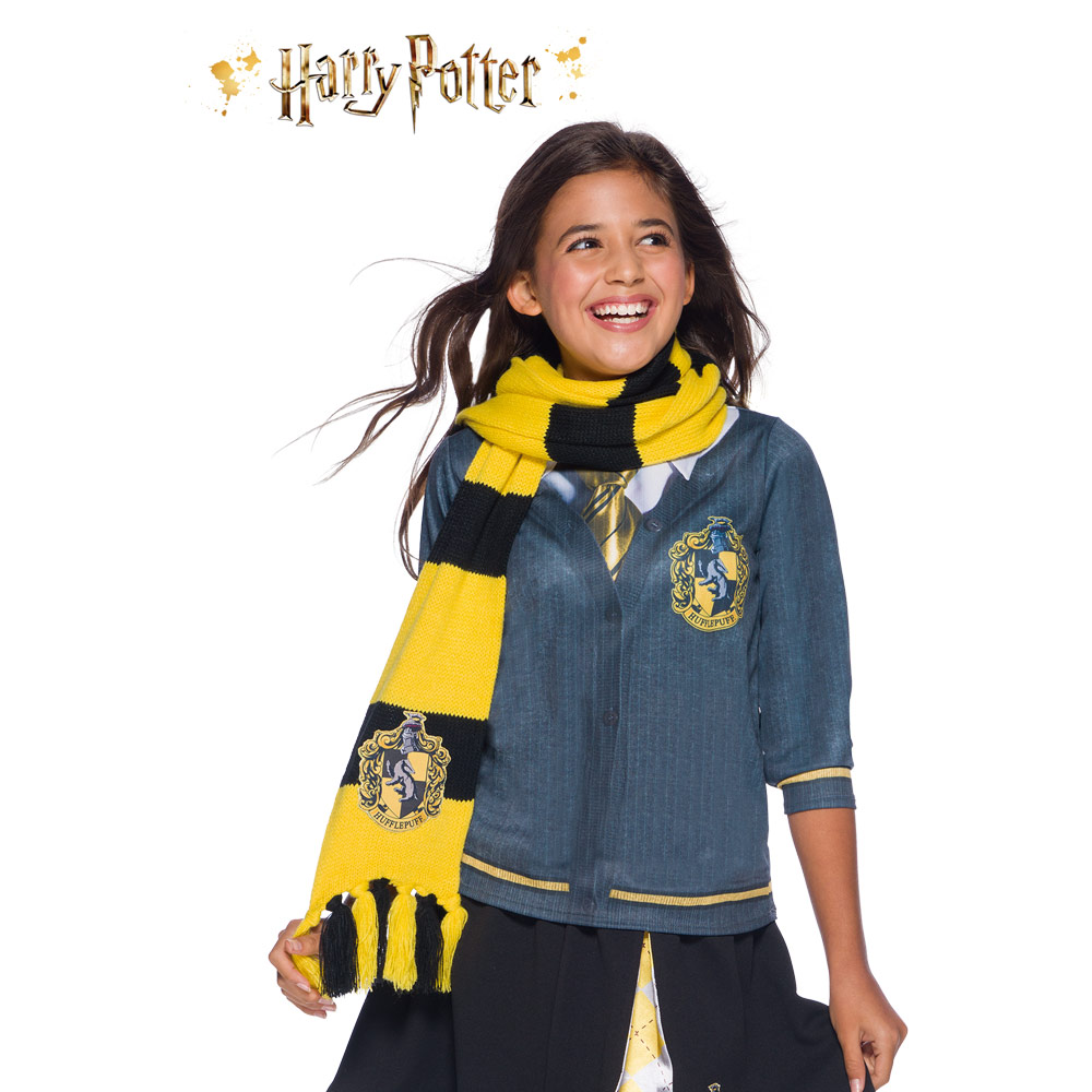 ▷ Bufanda Harry Potter Hufflepuff​​​​​​​ Deluxe - ⭐Miles de Fiestas⭐ - 24 H  ✓