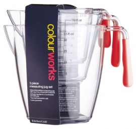 Juego de 3 Jarras Medidoras Kitchen Craft