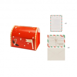 Buzón de Cartón para Cartas Papá Noel 22 cm