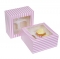 Caja para 4 cupcakes rosa y blanca 2 Unidades