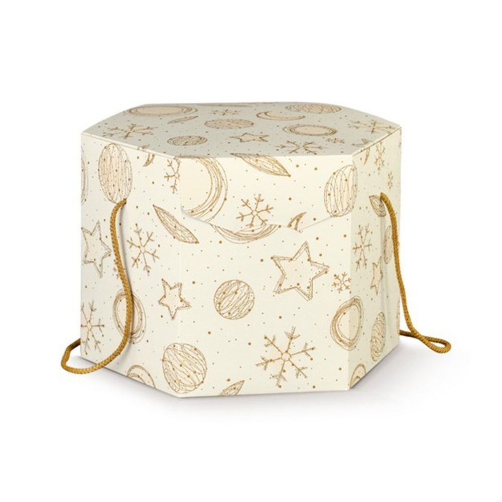 Caja para Panettone Snowflakes
