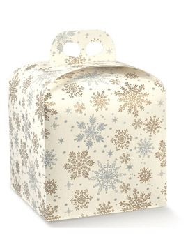 Caja para Panettone Snowflakes