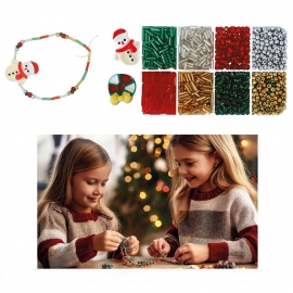 Caja de 1100 piezas para pulseras de Navidad – DIY