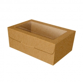 Caja para Galletas Kraft 19 x 11 x 7 cm de alto