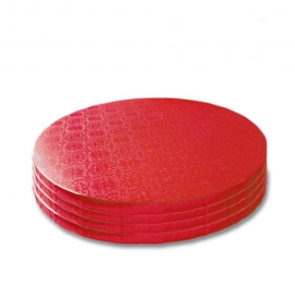 Cake Drum Color Rojo 35 cm 5 ud