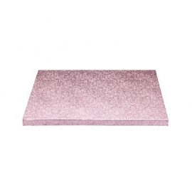 Cake Drum Cuadrado Rosa 25 cm x 12 mm