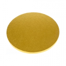 Cake Drum Redondo Dorado 33cm