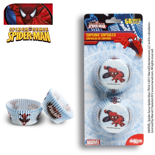 Cápsulas para cupcakes Spiderman