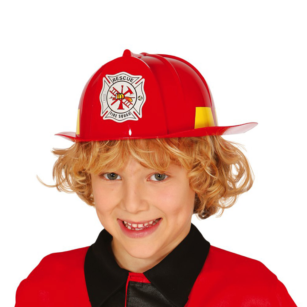 Casco de bombero para niños de 3 a 9 años