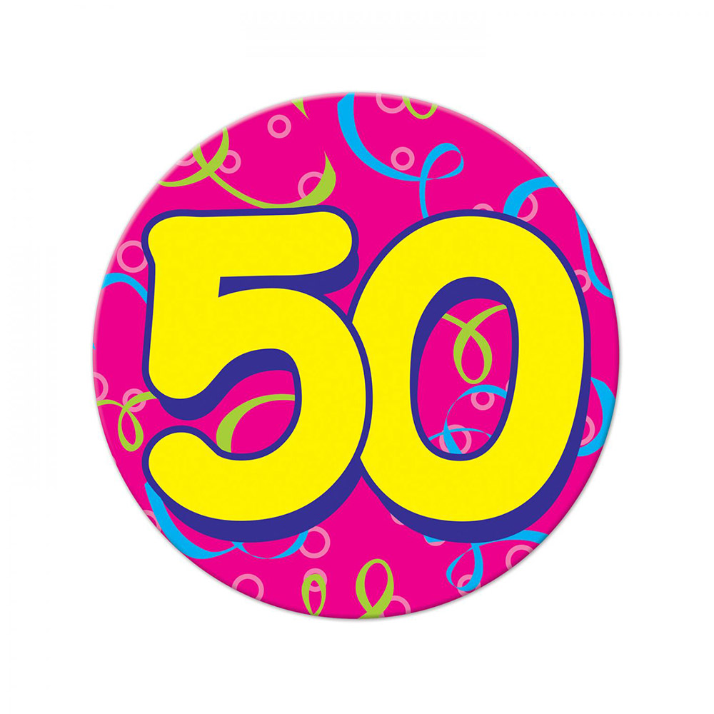 Chapa Gigante 50 Cumpleaños】- ⭐Miles de Fiestas⭐