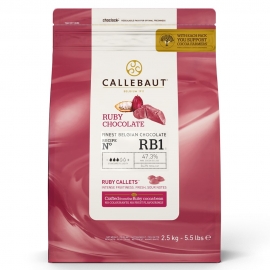 Cobertura de Chocolate Ruby 2,5 Kg - Callebaut