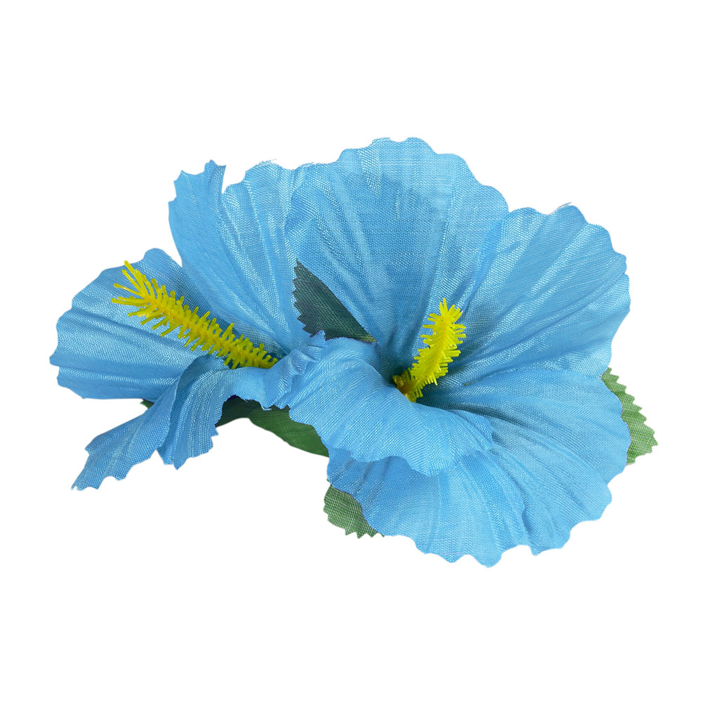 Clip para el Pelo Hawaiano Hibiscus Azul Claro