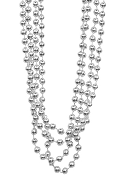 Set 4 Collares Perlas Plateadas