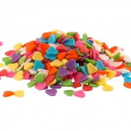 Corazones de Azúcar Multicolor 100 gr - Dekora