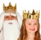 Corona Rey y Reina Infantil Oro