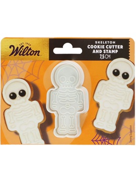 Cortador esqueleto con texturizador Wilton 7,5 cm