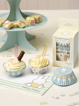 100 cápsulas para cupcakes de 2 diseños diferentes Baby Miffy