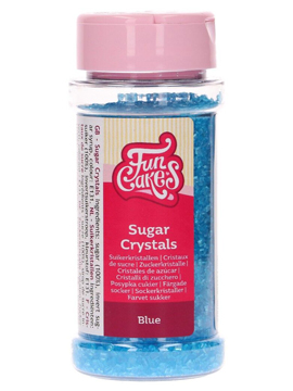 Cristales de azúcar azules
