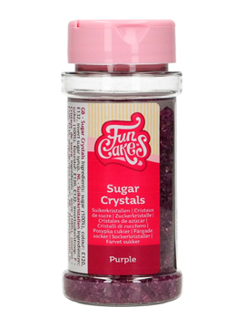 Cristales de azúcar púrpura