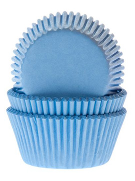 Cápsulas para Cupcakes Azul Claro 50 ud