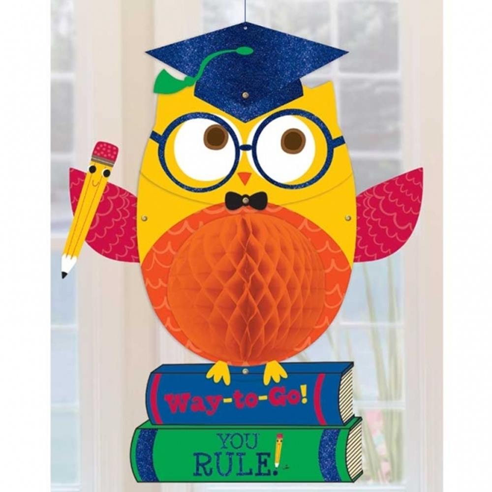 Decoración Colgante Búho Graduado 42 cm