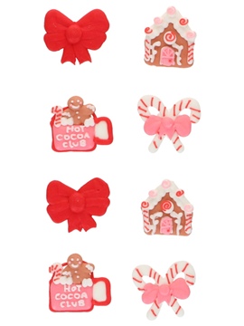 Decoraciones de Azúcar Dulce Navidad 8 ud - Wilton