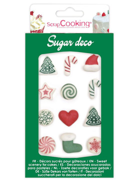 Decoraciones de Azúcar Navidad 12 ud