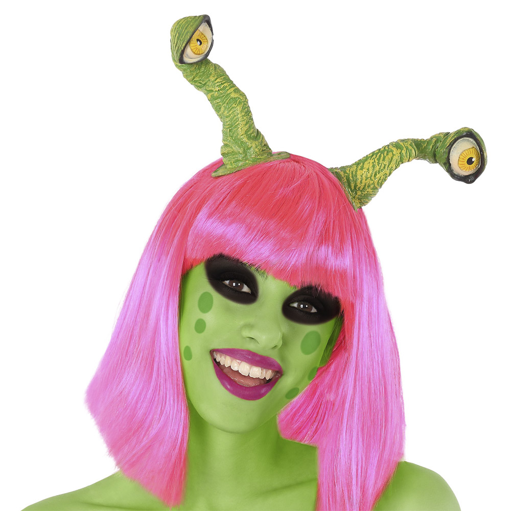 4 Piezas Disfraz Espacial Halloween Para Mujer Diadema Alien
