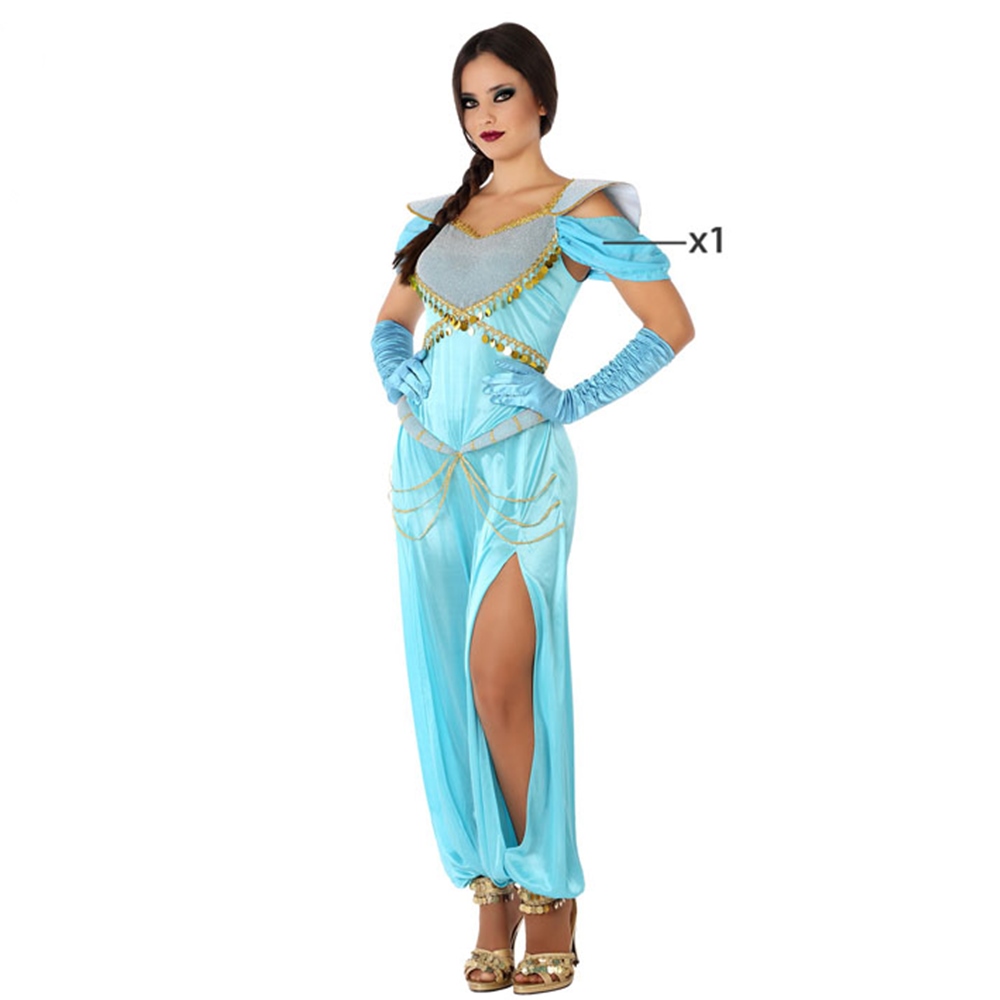  Disfraces de bailarina árabe para mujeres, vestido sexy de  noche árabe, trajes de cosplay de harén oriental (talla L), azul : Ropa,  Zapatos y Joyería