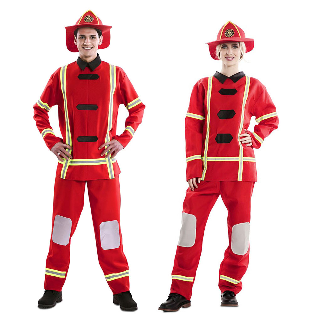 Amscan Disfraz de bombero para adulto, grande (10-12)