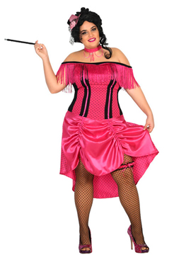 Disfraz Cabaret Rosa Mujer