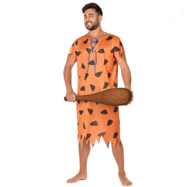 Disfraz Cavernícola Naranja Hombre