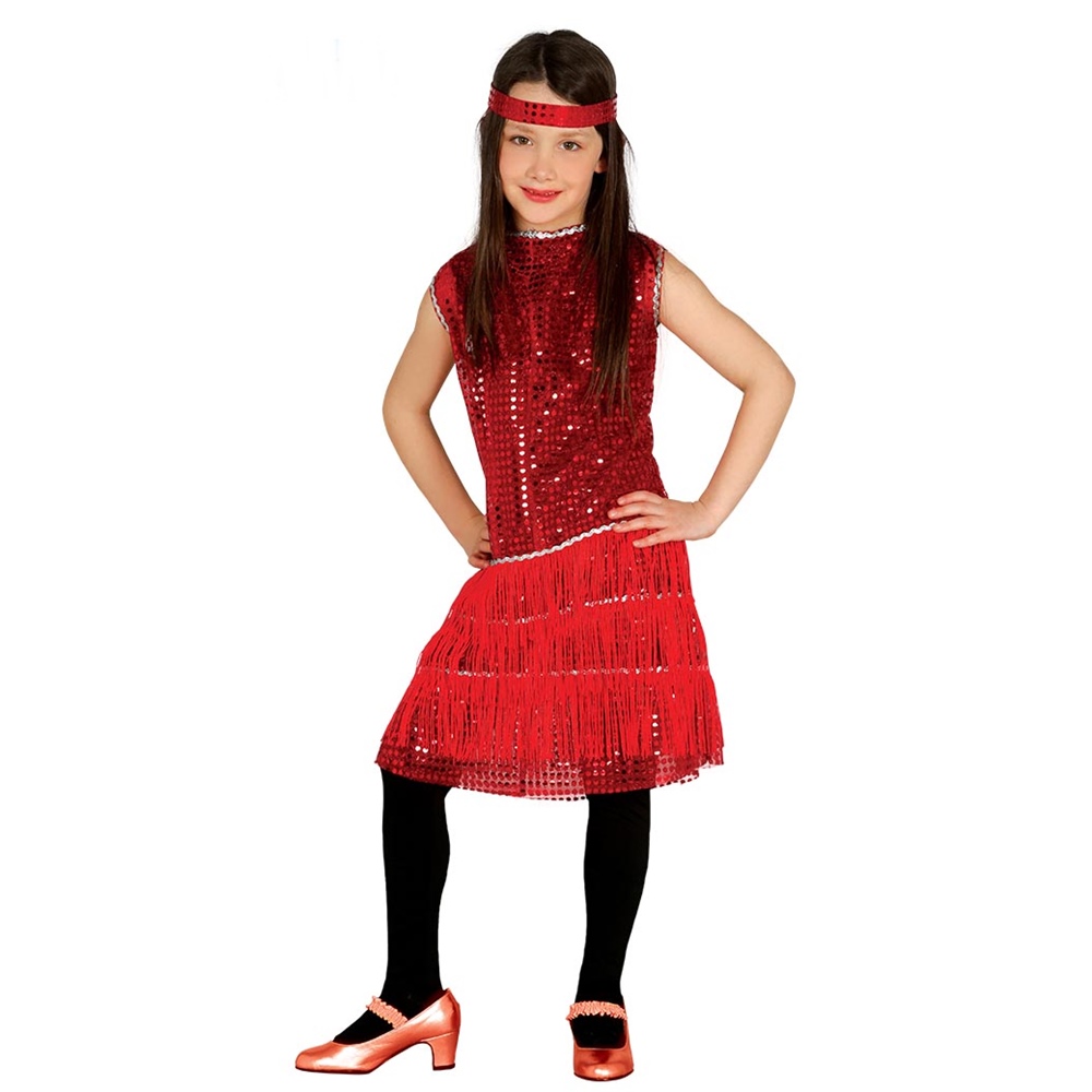Disfraz Charleston Rojo Infantil