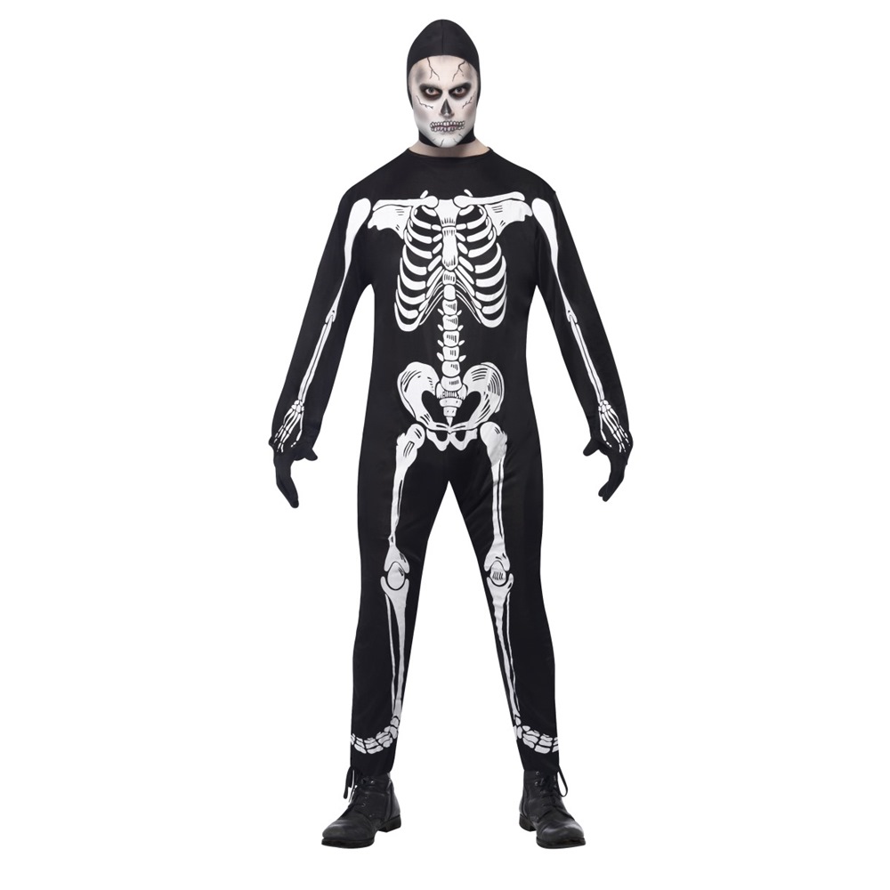 Disfraz de Esqueleto con Capucha Adulto