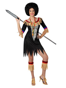 Disfraz Mujer Zulu Adulto