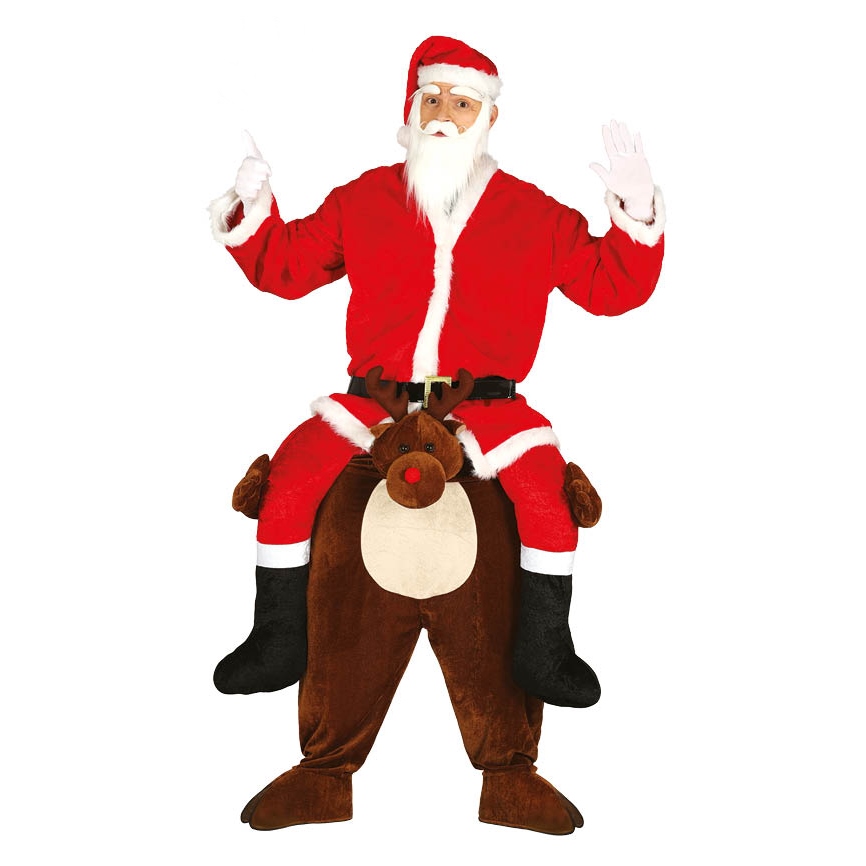 Disfraz de Reno Santa Claus a Hombros Adulto