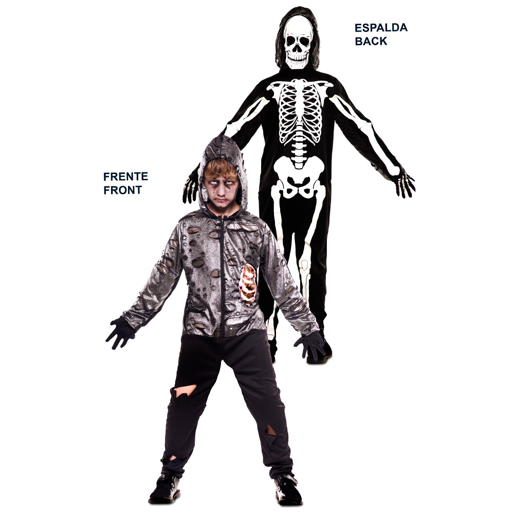 Disfraz Doble Fun Zombie Esqueleto Infantil
