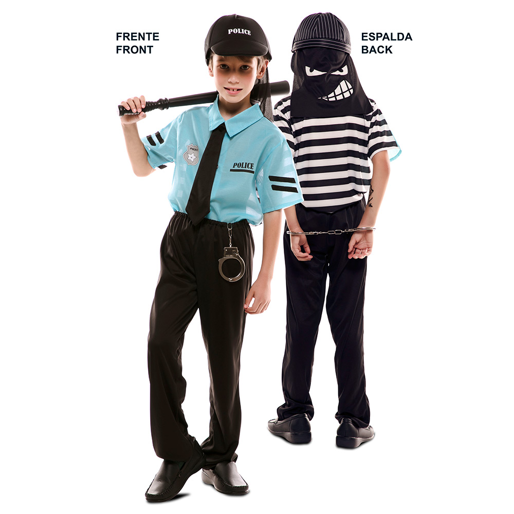 Disfraz Doble Fun Policía Ladrón Infantil
