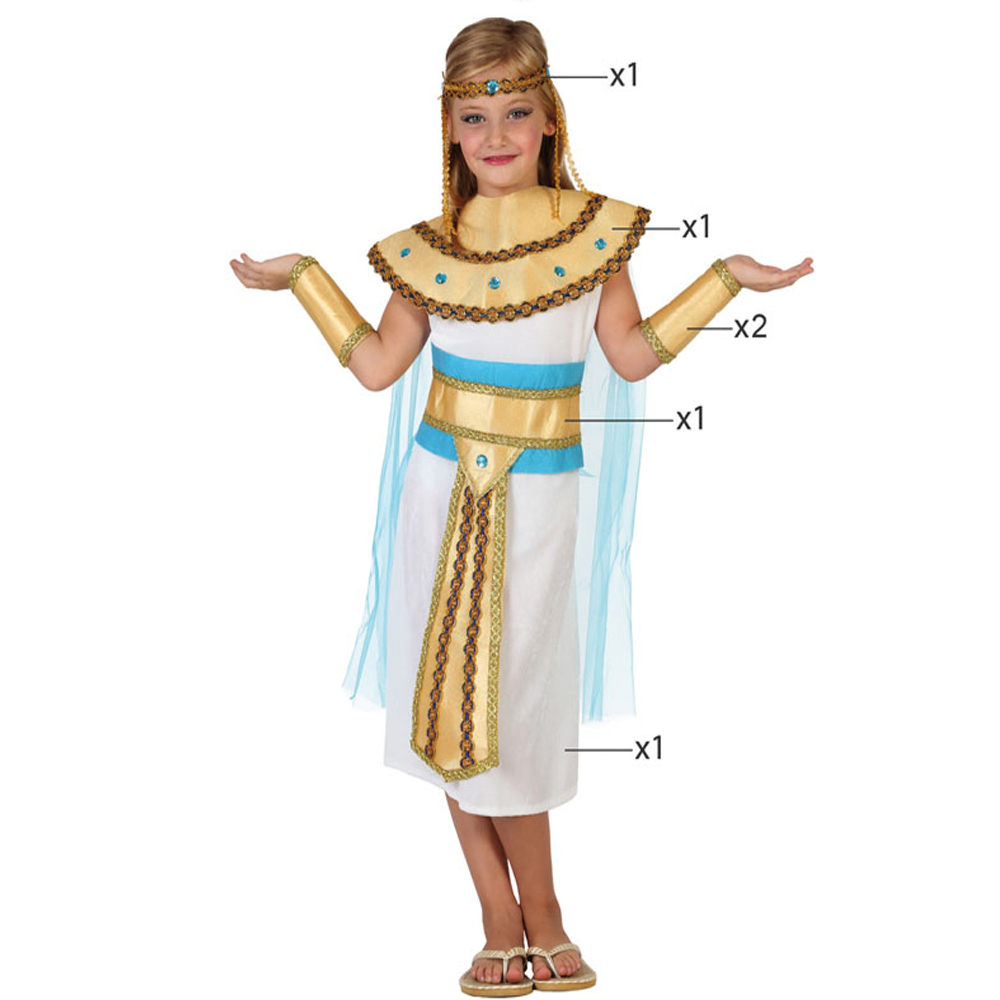 Disfraz Egipcia Infantil Dorado