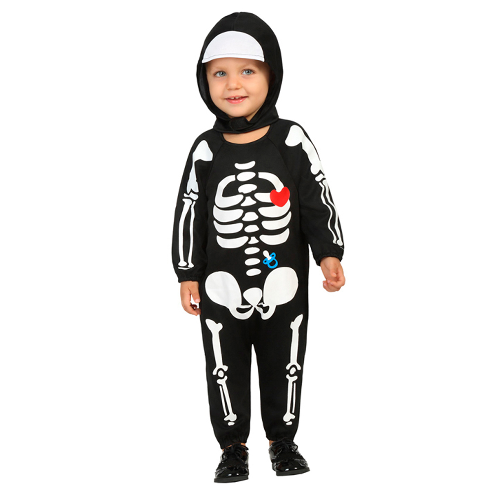 Disfraz Esqueleto Capucha Bebé
