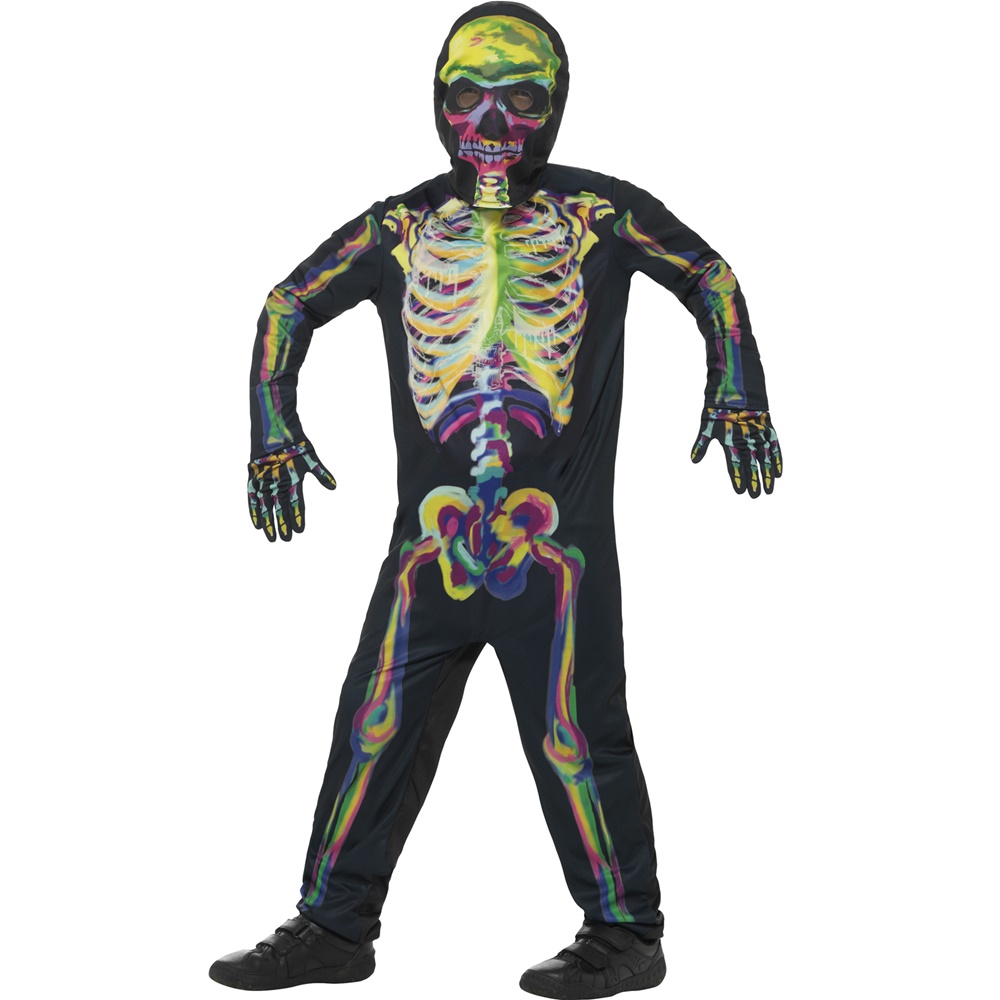 Disfraz Esqueleto Fluorescente Infantil